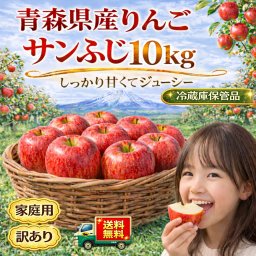 返金保証！スマートフレッシュ青森県産　りんご　有袋ふじ　訳あり　10kg　送料無料！