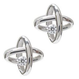 ダイヤモンド ピアス 宇宙 一粒 10金 ピアス