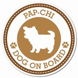 PAP-CHI パピチワ ブラウン 肉球 カーサイン 車 マグネットステッカー 犬 マグネット 強力 直径13cm 丸型 おしゃれ かわいい ドラレコステッカー 安全対策 危険運転 煽り運転 アニマル 動物 犬種別 屋外 防水 屋内 肉球マーク
