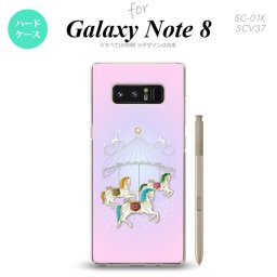 【SC01K】【スマホケース/スマホカバー】【ギャラクシー ノート8】SC01K スマホケース Galaxy Note8 SC-01K カバー ギャラクシー ノート8 メリーゴーランド ピンク nk-sc01k-311【メール便送料無料】