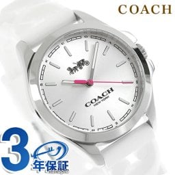 コーチ LIBBY クォーツ 電池式 腕時計 ブランド レディース COACH 14503782 アナログ シルバー ホワイト 白