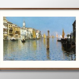 ルーベンズ サントロ View Across The Grand Canal From A3 サイズ ポスター アート おしゃれ 絵画 インテリア 北欧 イラスト マット紙 艶消し アートパネル 額 フレーム デザイン 壁掛け ギフト 新築祝い ディスプレイ 引越し祝い　新生活　空間デザイン 