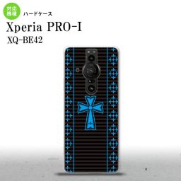XperiaPRO-I Xperia PRO-I スマホケース 背面ケース ハードケース ゴシック 黒 水色 背面カバー android nk-xproi-1009