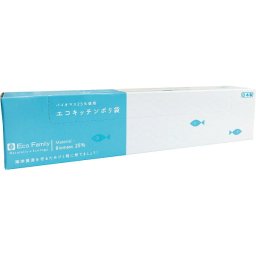 【直送】エコキッチンポリ袋 20枚入り BOX [26-0583-074] KK-017 バイオマスポリエチレン配合 環境配慮 日本製 薄くて丈夫 ポップアップ式 片手で取り出せる 景品 ノベルティ ギフト 粗品 プレゼント