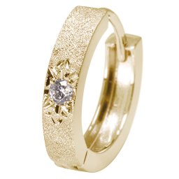 ピアス 片耳 メンズ フープピアス 中折れ リングピアス 10k 10金 ダイヤモンド 4月誕生石 彫り フープ メンズピアス レディース ユニセックスデザイン 彫金 洋彫り ダイヤモンドピアス 父の日 2024