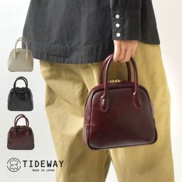 【TIDE WAY タイドウェイ】MOSS LEATHER シリーズ MOSS BOSTON (XS) / モス レザー ボストンバッグ (XS) (T2767) レディース 本革 牛革 かばん 軽量 軽い 小さめ ナチュラン ブランド 可愛い 入学式 きれいめ 30代 40代 50代 60代 TIDEWAY 母の日