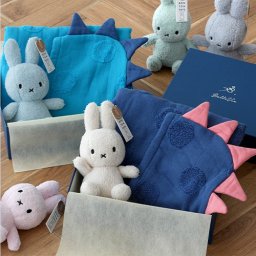 SOF(ソフ)フード付きバスタオル 恐竜+Miffy Terry 23cmぬいぐるみギフトセット | 出産祝い ギフトセット miffy 男の子 女の子 赤ちゃん ギフト プレゼント