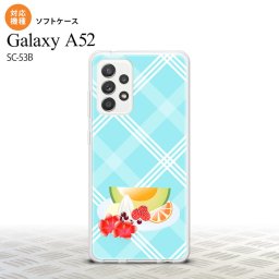 SC-53B Galaxy A52 スマホケース ソフトケース フルーツ カクテル 青 メンズ レディース nk-sc53b-tp657