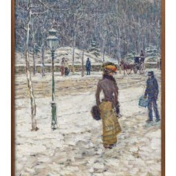 チャイルド ハッサム New York Street A3 サイズ ポスター アート おしゃれ 絵画 インテリア 北欧 イラスト マット紙 艶消し アートパネル 額 フレーム デザイン 壁掛け ギフト 新築祝い ディスプレイ 引越し祝い　新生活　空間デザイン 