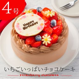 イチゴいっぱい生チョコショートケーキ 4号 12cm