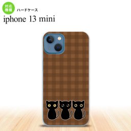 iPhone13mini iPhone13 mini ケース ハードケース 猫 イラスト 茶  nk-i13m-1139