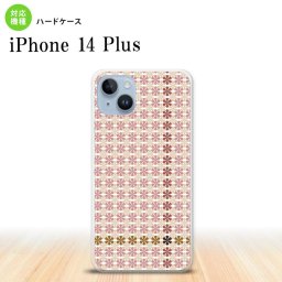 iPhone14 plsu iPhone14 plsu スマホケース 背面ケース ハードケース 花十時 シック 茶 2022年 10月発売 nk-i14pl-1352