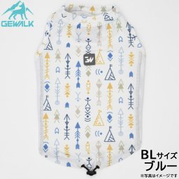 ジウォーク GEWALK ネイティブアメリカン プリント アクティブ サンシェード タンクトップ BL ブルー