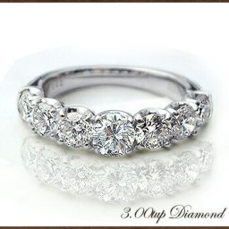 K18YG/PG/WG【3.0ct】ダイヤモンド エタニティリング 指輪 グラデーション 3カラットエタニティ [SI～VSクラス/F～Dカラー/無色透明/GOOD～VERYGOOD] ハートアンドキューピット ハーフエタニティ フルエタ エタニティ 記念日 イエロー【送料無料】    LPR-1501B
