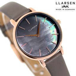 エルラーセン 時計 キャロライン 30mm 限定モデル レディース 腕時計 ブランド LL146RSBGY ブラックシェル グレー