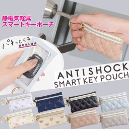 静電気軽減 キーケース スマートキーケース 車 母の日 静電気防止グッズ スマートキー ポーチ キーポーチ 便利 窓付き クリア ボタン操作 レディース かわいい おしゃれ カードケース 鍵 キーチェーン付き スリム かさばらない プレゼント 母の日