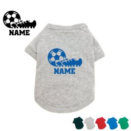 サッカー1  名入れドッグTシャツ ドッグウェア 小型犬 中型犬 大型犬 団体　スポーツ　人気【city】