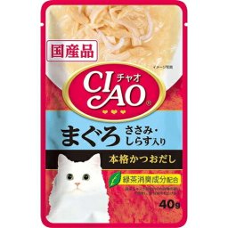 いなばペットフード  チャオパウチまぐろささみ・しらす入り  ４０ｇ