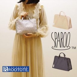 ROOTOTE ミニトートバッグ ルートート 通販 レディース おしゃれ ブランド 小さめ 旅行 温泉 SPA スポーツジム メッシュ 軽量 軽い ジムバッグ 水場 プール スパルー コンパクト 社内バッグ ドット
