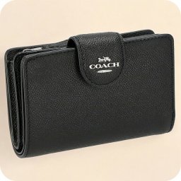 コーチ 二つ折り財布 レディース ブランド COACH レザー 6390 ブラック
