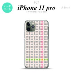 iPhone11Pro iPhone11 Pro スマホケース ハードケース 花十時 ふんわり グレー メンズ レディース nk-i11p-1354
