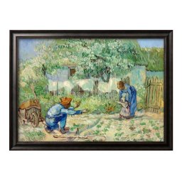 フィンセント ファン ゴッホ First Steps, after Millet A3 サイズ ポスター アート おしゃれ 絵画 インテリア 北欧 イラスト マット紙 艶消し アートパネル 額 フレーム デザイン 壁掛け ギフト 新築祝い ディスプレイ 引越し祝い　新生活　空間デザイン 