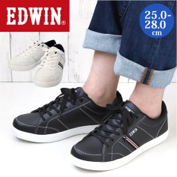 EDWIN メンズ スニーカー 7013 通販 エドウィン 靴 くつ 軽量 軽い おしゃれ シンプル 通学 通勤 運動靴 ローカット サイドライン クッションインソール 疲れにくい 高校生 中学生 大人 幅広 3E ゆったり シューズ メンズファッション メンズ靴