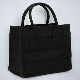 フェラガモ トートバッグ レディース ブランド Ferragamo 214988FABRIC NER 765 802 ブラック