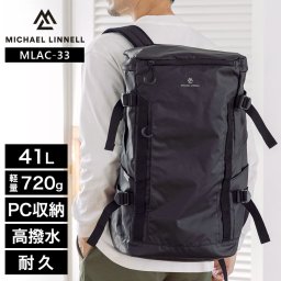 MLAC-33 Backpack ノートPC収納 バックパック 約41L A.R.M.S ブラック MICHAEL LINNELL マイケルリンネル バッグ リュック リュックサック 旅行 トラベル レジャー タウンユース デイリーユース ギフト プレゼント