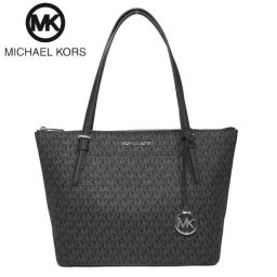 マイケルコース アウトレット Michael Kors トートバッグ PVC 35F8SC6T7B MK シグネチャー トート CIARA / LG EW TZ TOTE / BLACK(ブラックマルチ)【レディース】
