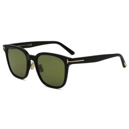 トムフォード TOM FORD サングラス アジアンフィット UVカット アイウェア スクエア FT1135-K/S 01N-54 TF1135-K メンズ レディース ユニセックス ブラック+ライトグリーン 海外正規品