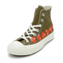 コムデギャルソン COMME des GARCONS スニーカー シューズ 靴 AZ-K116 001 1 コンバースコラボハイカットスニーカー PLAY×Converse Chuck Taylor All Star プレイ コンバース KHAKI カーキ