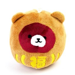 ぬいぐるみ だるまベア ブラウン パーフェクトワールド オリジナル マスコット クマ