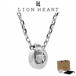 ライオンハート ネックレス メンズ ブラッシュ ダブルリング ネックレス SV925 LH-01NE1741 LION HEART クリスマス 誕生日 プレゼント ギフト 彼氏 【ネコポス】 ブランド 人気 ランキング