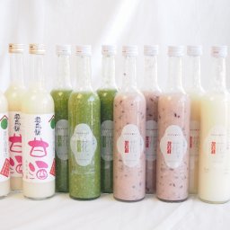 国産米使用ノンアルコール豪華甘酒12本セット 奥飛騨甘酒3本(岐阜県) 山崎 一糀(吟醸3本抹茶3本古代米3本)(愛知県) 計500ml×12本