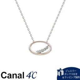 【無料ラッピング】 カナルヨンドシー Canal 4℃ カナル4℃ ネックレス ピンク シルバー オーバル Sheer Rose シンセティックモアサナイト レディース 4cc520603