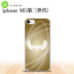 iPhoneSE 3 iPhoneSE 3 スマホケース ハードケース 翼 光 ゴールド風 メンズ レディース nk-ise3-462