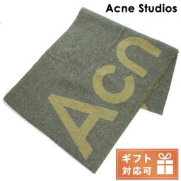 アクネストゥディオズ マフラー メンズ ブランド Acne Studios ウール イタリア CA0104 GREEN-YELLOW グリーン系 イエロー系 小物