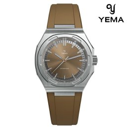 イエマ アーバントラベラー2025 自動巻き 腕時計 ブランド メンズ YEMA YWTR25-UURBS アナログ ブラウン フランス製