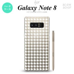【SC01K】【スマホケース/スマホカバー】【ギャラクシー ノート8】SC01K スマホケース Galaxy Note8 SC-01K カバー ギャラクシー ノート8 千鳥柄 白クリア nk-sc01k-914【メール便送料無料】
