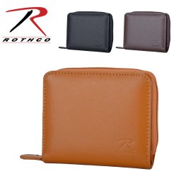 【ROTHCO】45065 二つ折りラウンド財布 折り財布 ウォレット さいふ サイフ ミリタリー シンプル ロスコ ブラック ブラウン キャメル 使いやすい かっこいい おしゃれ 普段使い 日常 メンズ 父の日 敬老の日 プレゼント ギフト