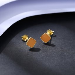 ピアス 両耳用 レディース 石なし グリーン レッド シルバー925 イエローゴールド ce21040602