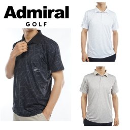 アドミラル ゴルフ メンズ ジオメトリックプリント ハイテンション ポロシャツ ADMIRAL ADMA351 2023年春夏モデル お誕生日祝い お祝い 記念品 お父さん 父の日 彼氏 男性 30代 40代 50代 60代  還暦祝い 敬老の日 人気プレゼント プレゼント