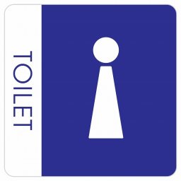 トイレ 御手洗 TOILET トイレマーク F1 男 MENS ピクトサイン ステッカー シール 塩ビ製 サイン ウォールステッカー インテリア 施設 案内