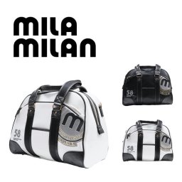 mila milan ミラミラン バビラ ボストンバッグ ショルダーバッグ ビジネスバッグ 251301 メンズ ストライプ ギフト プレゼント ユニセックス 普段使い シンプル バッグ カバン ゴルフ 撥水  正規販売店
