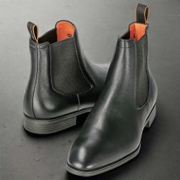 サントーニ サイドゴアブーツ メンズ ブランド Santoni レザー MGSI13414-SMAIC ブラック