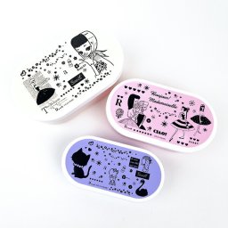 内藤ルネ ケース3個セット ランチ 保存容器 キッチン