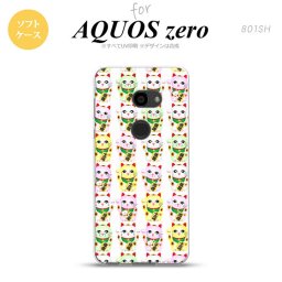 AQUOS zero アクオス ゼロ 801SH スマホケース カバー ソフトケース 招き猫 （B） nk-801sh-tp152[スマホ,スマホケース,スマホカバー,ケース,カバー,ジャケット]