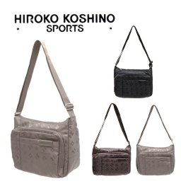 HIROKO KOSHINO SPORTS コシノヒロコ HSBQ4520 ショルダーバッグ 横型 ヨコ型 ショルダー バッグ 斜め掛け 肩掛け カバン サコッシュ レディース お出かけ サブバッグ 旅行 軽量 エレガント ギフト プレゼント 母の日 敬老の日