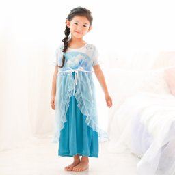 ＜なりきりプリンセス ナイトドレス パジャマ＆ふんわりガウンセット アイスプリンセス＞【HLS_DU】【ネグリジェ プリンセス なりきり ワンピース キッズ 子供 キャラクター ドレス 幼稚園 保育園 おでかけ 女の子 リボン ルームウェア ナイトウェア おうち時間】